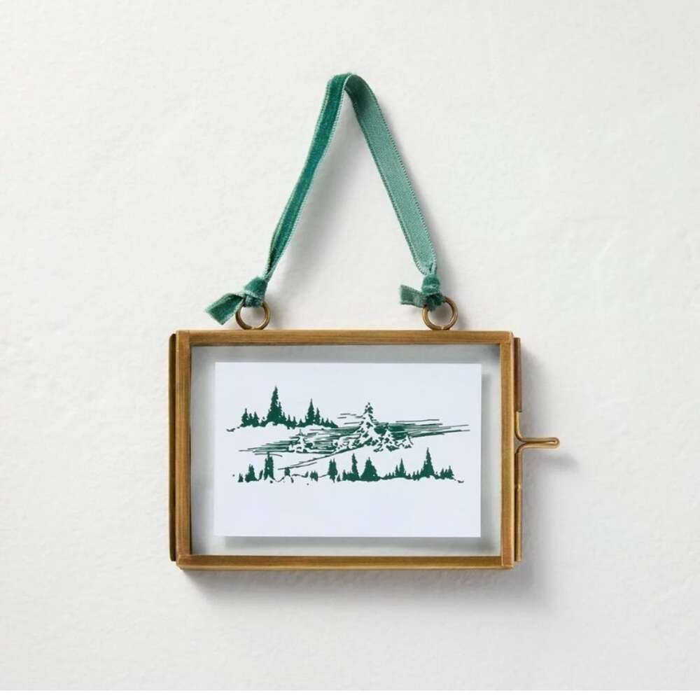 Brass and Glass Landscape Frame Ornament from Hearth & Hand with Magnolia